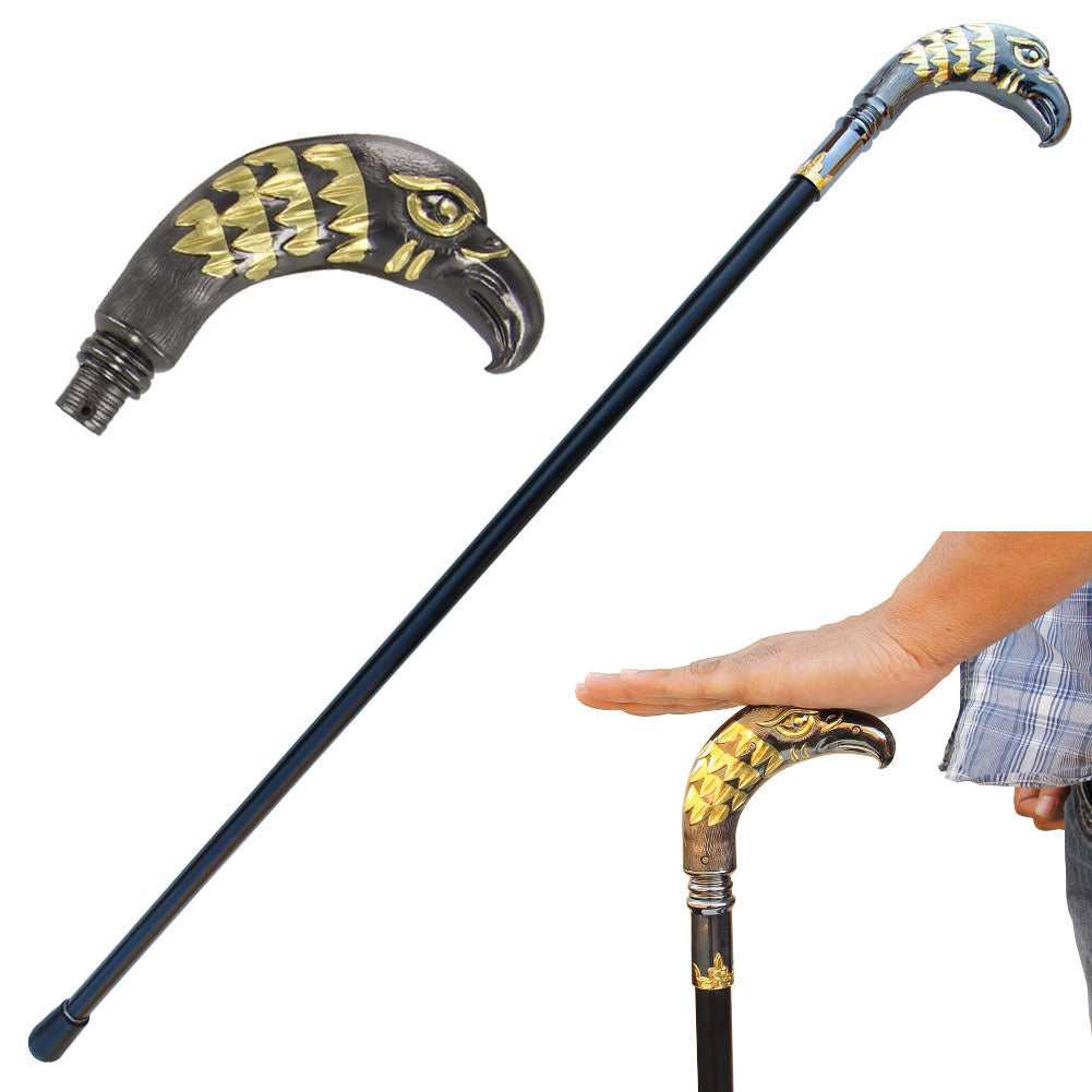 Majestic Golden Eagle Walking Cane - Tophatter's Guns'N'Weapons Store Collectible Weapons - Tophatter Daily Deals