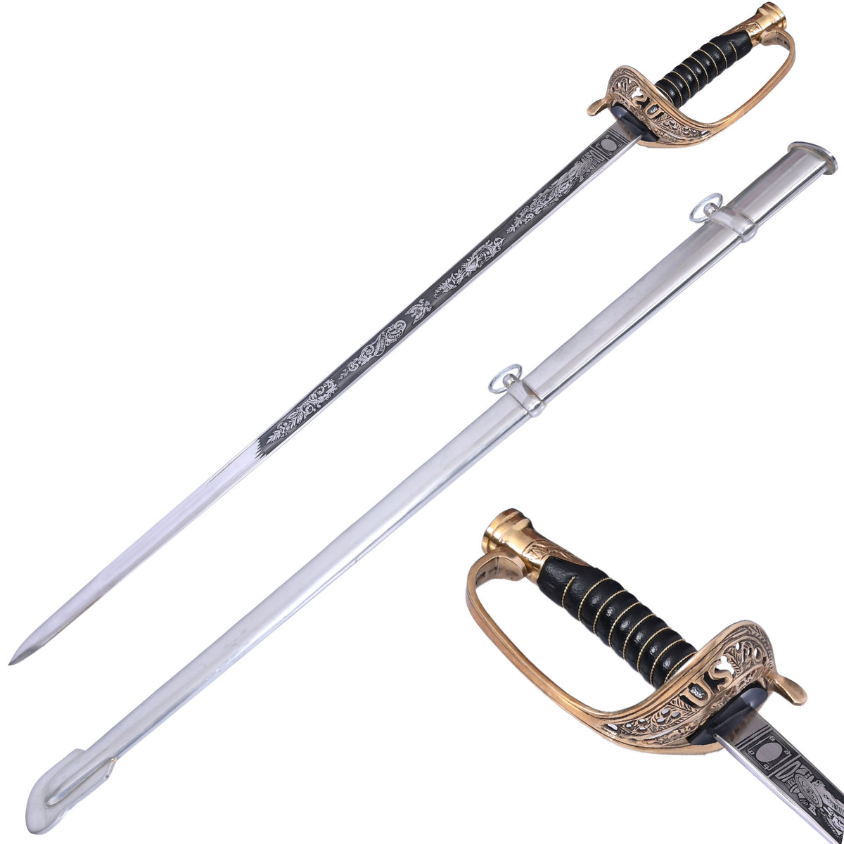 Staff Officer's Civil War Sword - Tophatter's Army Products & Self Defense Collectible Weapons - Tophatter Daily Deals