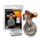 Stay Hard Vibrating Cock Ring Set with Textured Sleeve – Stamina Enhancer > Cock Ring > Vibrating - Tophatter Daily Deals