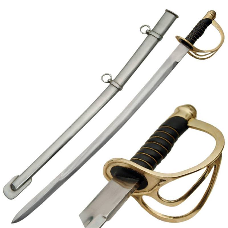 American Civil War Calvary Sabre Short Sword - Tophatter's Guns'N'Weapons Store Collectible Weapons - Tophatter Daily Deals