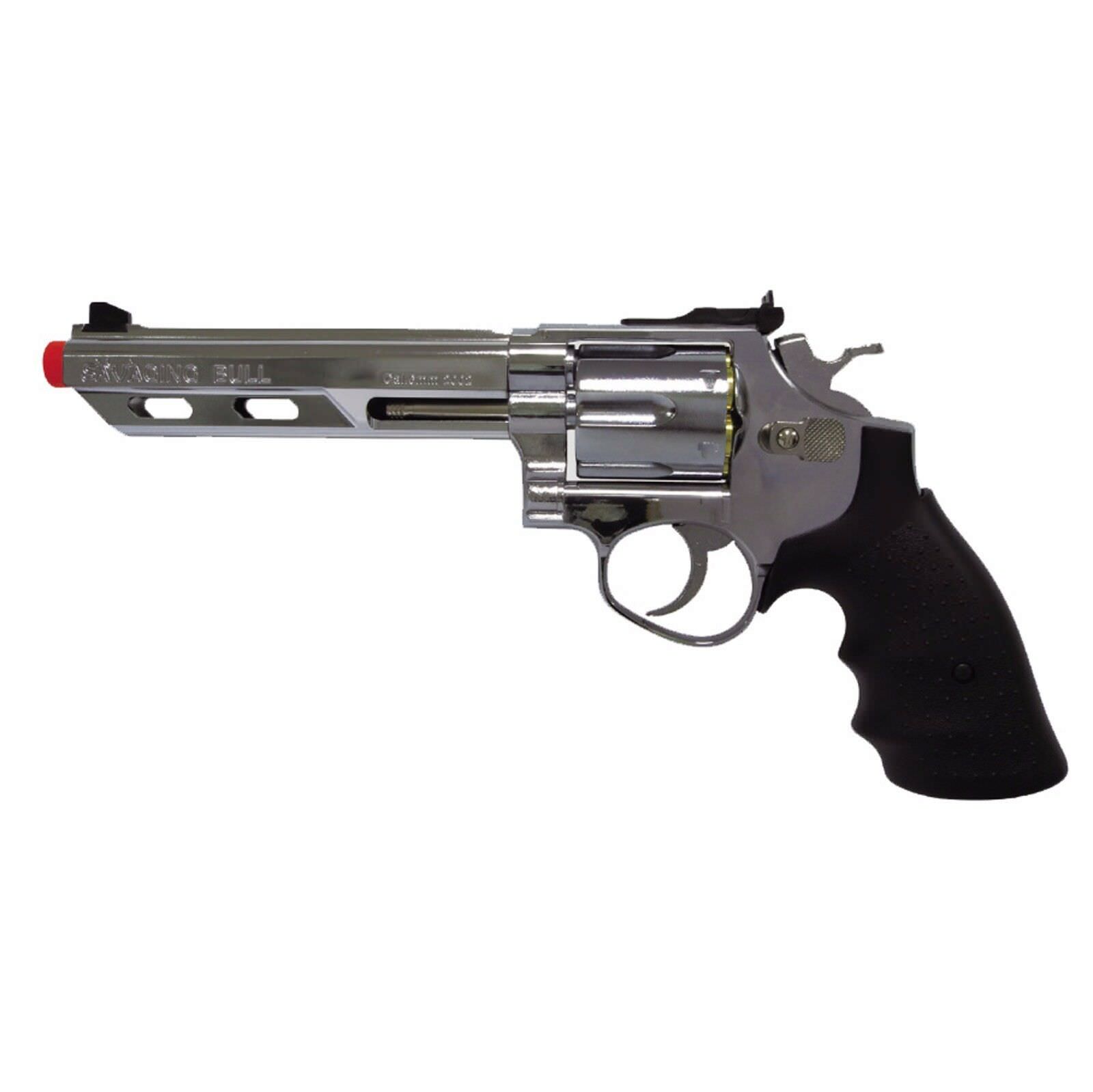 350 FPS HFC 357 Silver Magnum Green Gas Metal Airsoft Revolver Pistol - Tophatter's Guns'N'Weapons Store Collectible Weapons - Tophatter Daily Deals