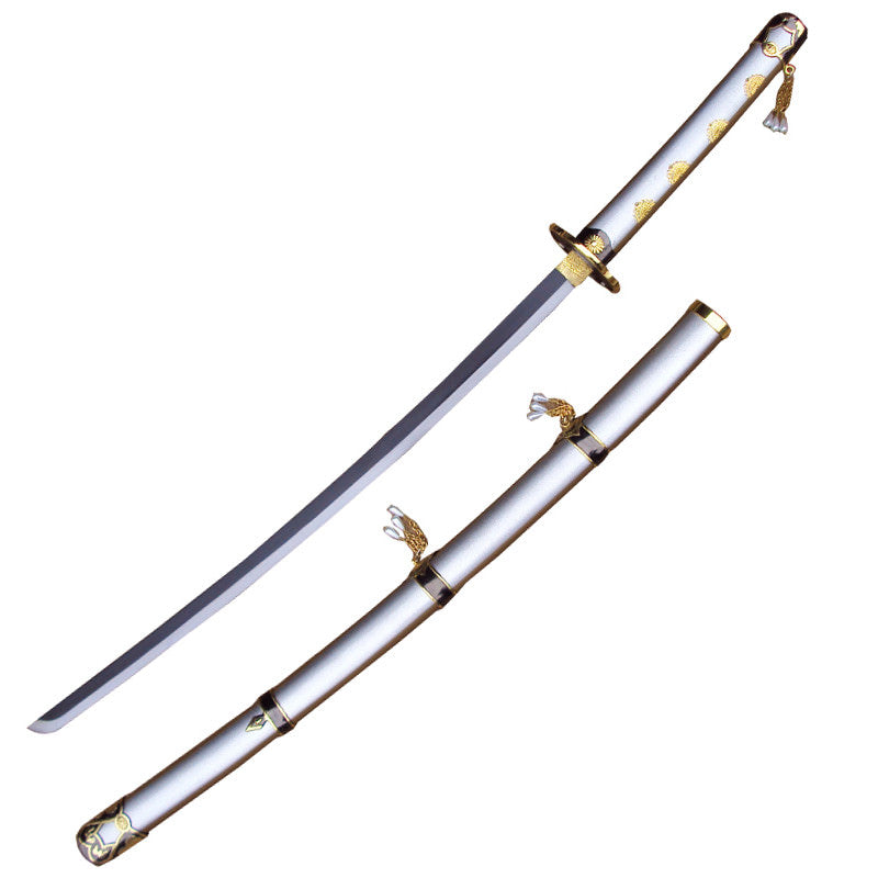 Touken Ranbu Sword Tsurumaru Kuninaga Tachi Real Steel Blade - Tophatter's Guns'N'Weapons Store - FREE SHIPPING Collectible Weapons - Tophatter Daily Deals