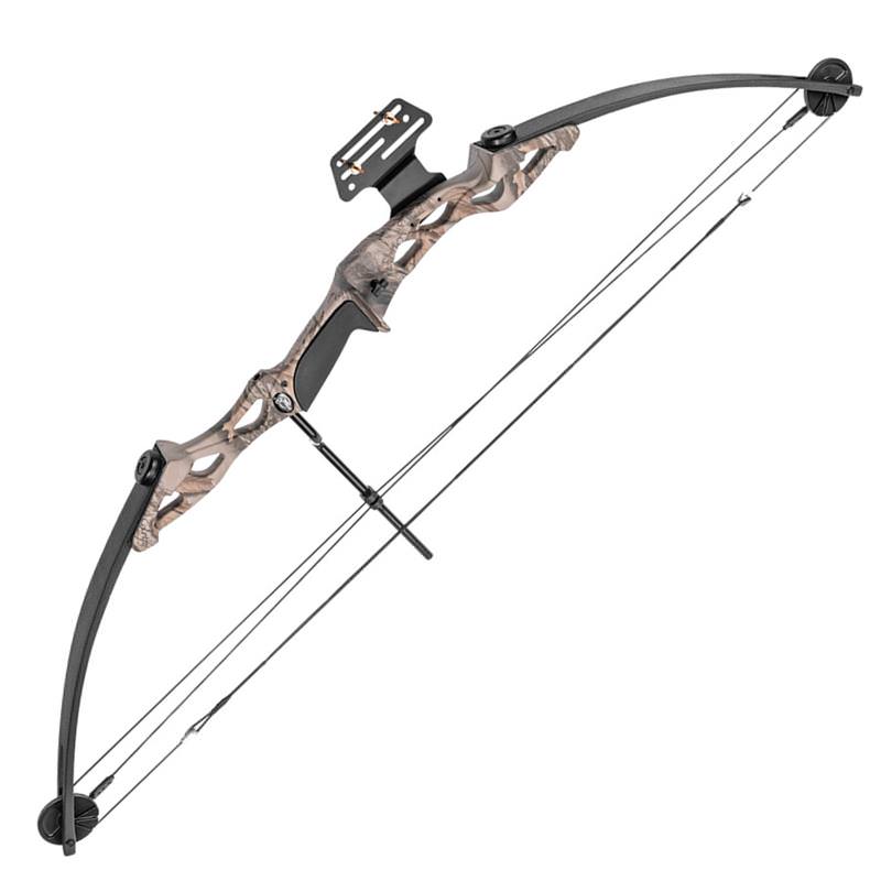 55 LBS 29" Draw Length Archery Hunting Camo Compound Bow 206 FPS Collectible Weapons - Tophatter Daily Deals