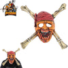 Undead Pirate Skull CrossBones Mask For Cosplay Halloween Masquerade - TOPHATTER'S ARMORY DEALS Collectible Weapons - Tophatter Daily Deals