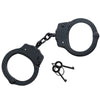 Professional Police Handcuffs Black Double Lock with 2 Keys - Tophatter's Army Products & Self Defense Collectible Weapons - Tophatter Daily Deals