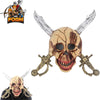 Pirate Skull Cross Swords Mask For Cosplay Halloween Masquerade - TOPHATTER'S ARMORY DEALS Collectible Weapons - Tophatter Daily Deals