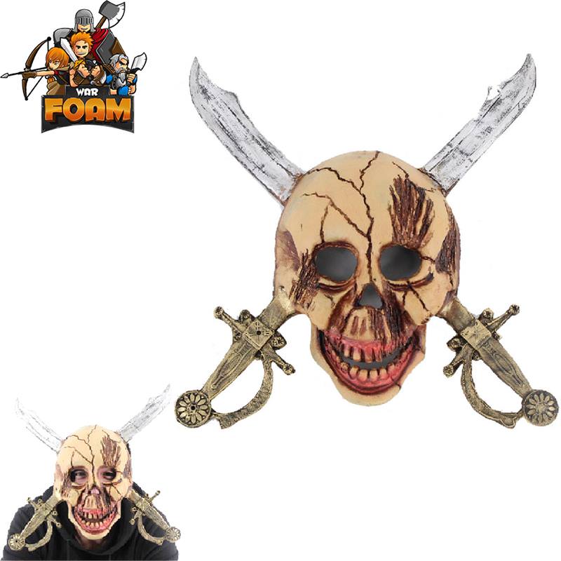 Pirate Skull Cross Swords Mask For Cosplay Halloween Masquerade - Tophatter's Guns'N'Weapons Store Collectible Weapons - Tophatter Daily Deals