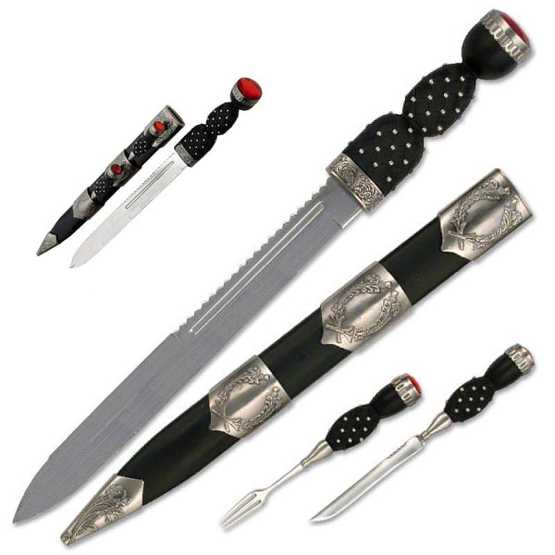 Regimental Scottish Dirk Dagger Trousse Short Sword - Tophatter's Guns'N'Weapons Store Collectible Weapons - Tophatter Daily Deals