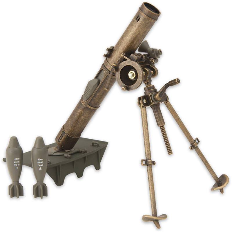 Military Collector Miniature Desktop Replica Mortar Cannon - Tophatter's Guns'N'Weapons Store - FREE SHIPPING Collectible Weapons - Tophatter Daily Deals