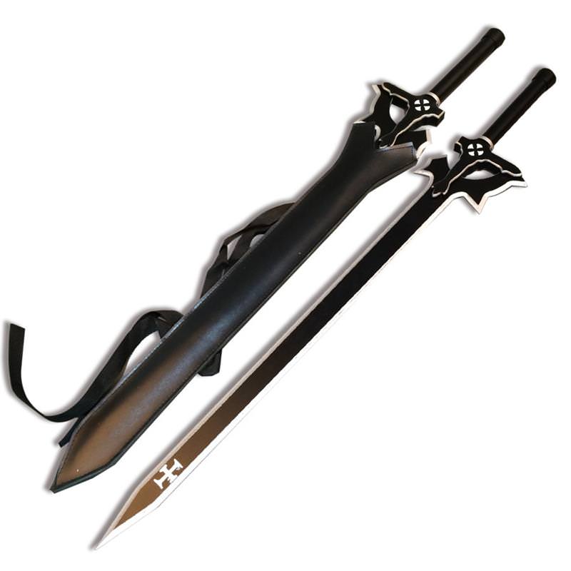 SAO Kirito Elucidator Anime Wooden Cosplay Sword - Tophatter's Army Products & Self Defense Collectible Weapons - Tophatter Daily Deals