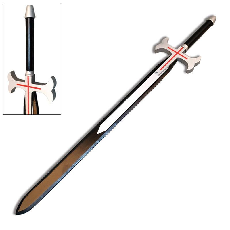 Heathcliff Red Cross Knights of Blood Wooden Fantasy Anime Sword Collectible Weapons - Tophatter Daily Deals
