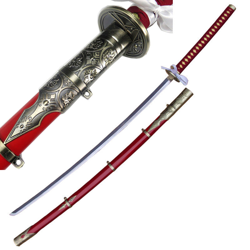Sword Online Game Touken Ranbu Taroutachi Red Sword - Tophatter's Army Products & Self Defense Collectible Weapons - Tophatter Daily Deals