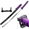 Dragon Sakura Samurai Sword With Stand Carbon Steel Blade Purple - Tophatter's Army Products & Self Defense Collectible Weapons - Tophatter Daily Deals