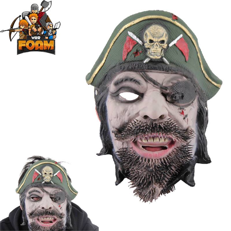 Captain Pirate Mask For Cosplay Halloween Masquerade - TOPHATTER'S ARMORY DEALS Collectible Weapons - Tophatter Daily Deals