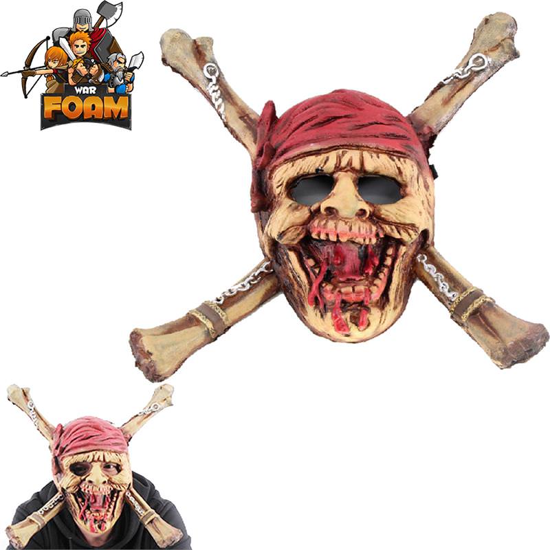 Dead Men Pirate Skull CrossBones Mask For Cosplay Halloween Masquerade Collectible Weapons - Tophatter Daily Deals