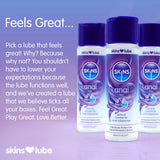 Skins Anal Hybrid Silicone And Waterbased Lubricant 130ml > Lube > Anal - Tophatter Daily Deals