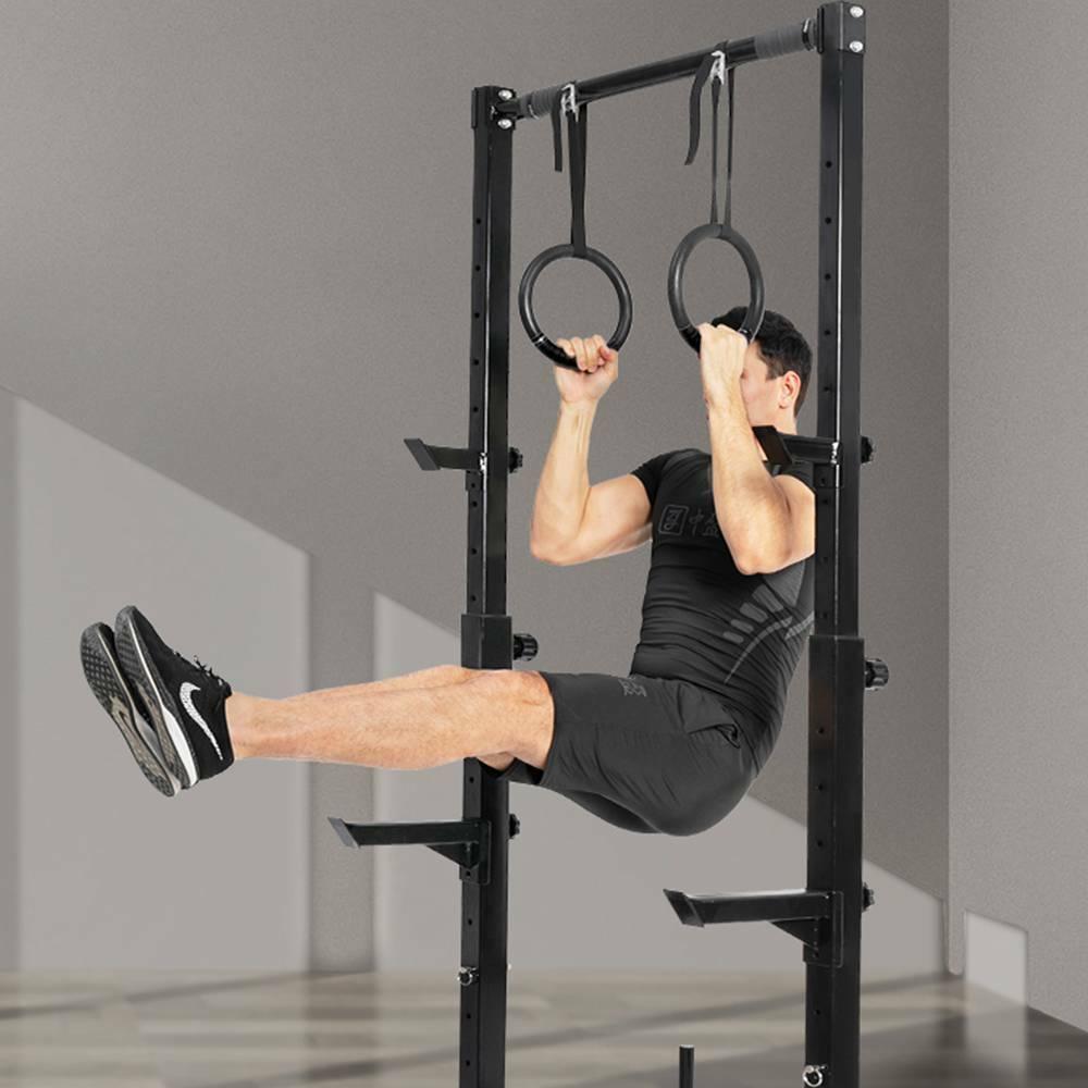 Gymnastics Rings With Straps - 2Pcs Gym Rings Adjustable Fitness Muscle Strength Training Strap Hoop Exercise & Fitness - Tophatter Daily Deals