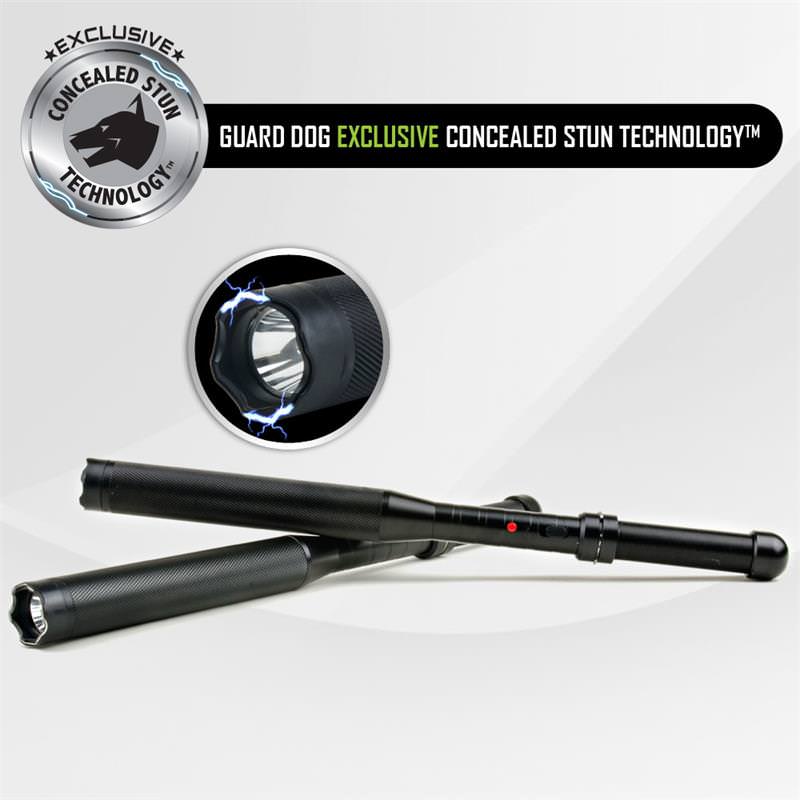TITAN Metal Baton 7500K 260 Lumen Tactical Flashlight Stun Gun - TOPHATTER'S ARMORY DEALS Collectible Weapons - Tophatter Daily Deals