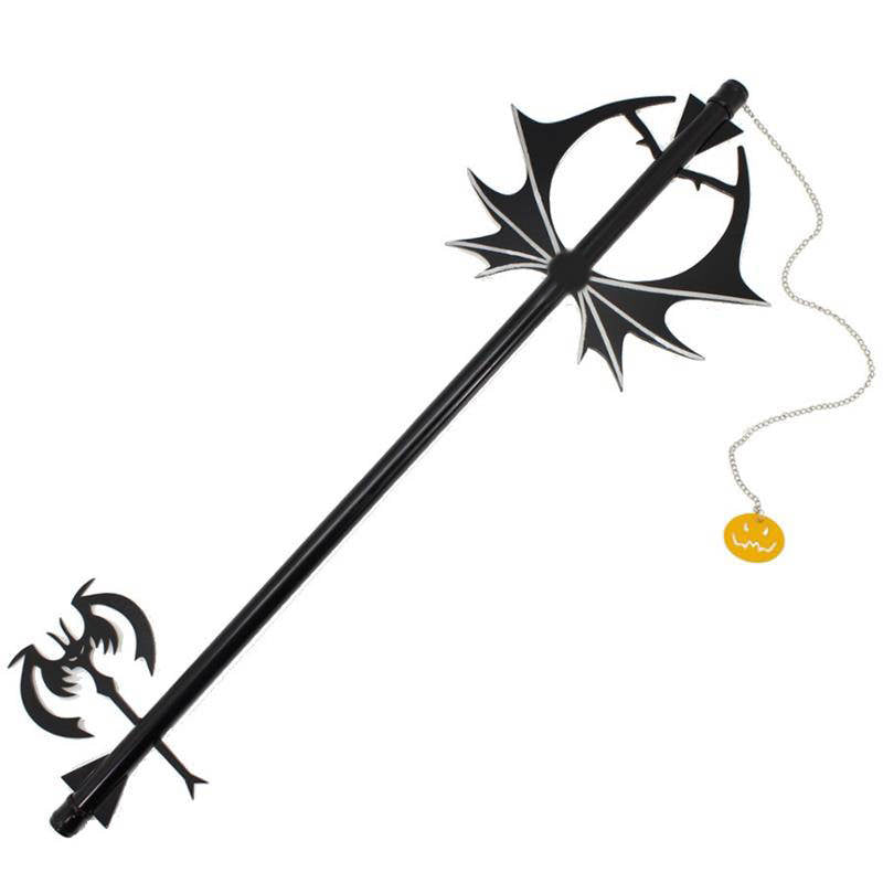 Metal Key Sword with Light Chain Pumpkin Head Cosplay Halloween Blade Collectible Weapons - Tophatter Daily Deals