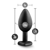 Temptasia Bling Plug Small Black > Anal Range > Jewel Butt Plugs - Tophatter Daily Deals