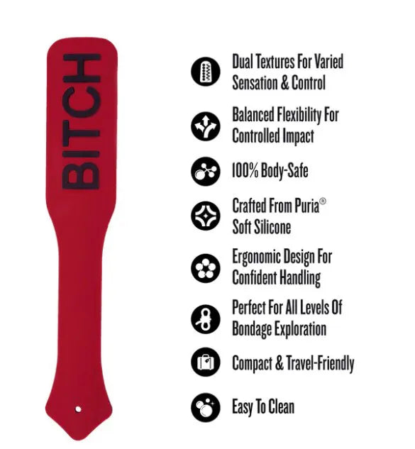 Temptasia Ardor – Body-Safe Silicone Impact Paddle > Bondage Gear > Paddles - Tophatter Daily Deals