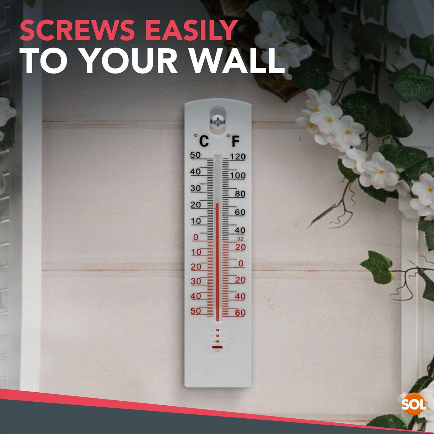 Indoor Wall Thermometer - 2 Wall Thermometer Indoor Outdoor Home Room Office Garden Greenhouse Temperature Apparel & Accessories - Tophatter Daily Deals