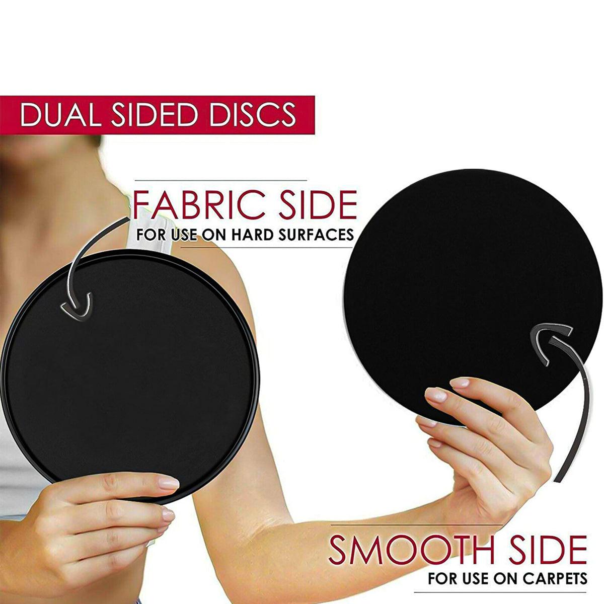 Exercise Sliders UK - 2X Dual Sided Gliding Discs Exercise Sliders Core Sliders Exercise & Fitness - Tophatter Daily Deals