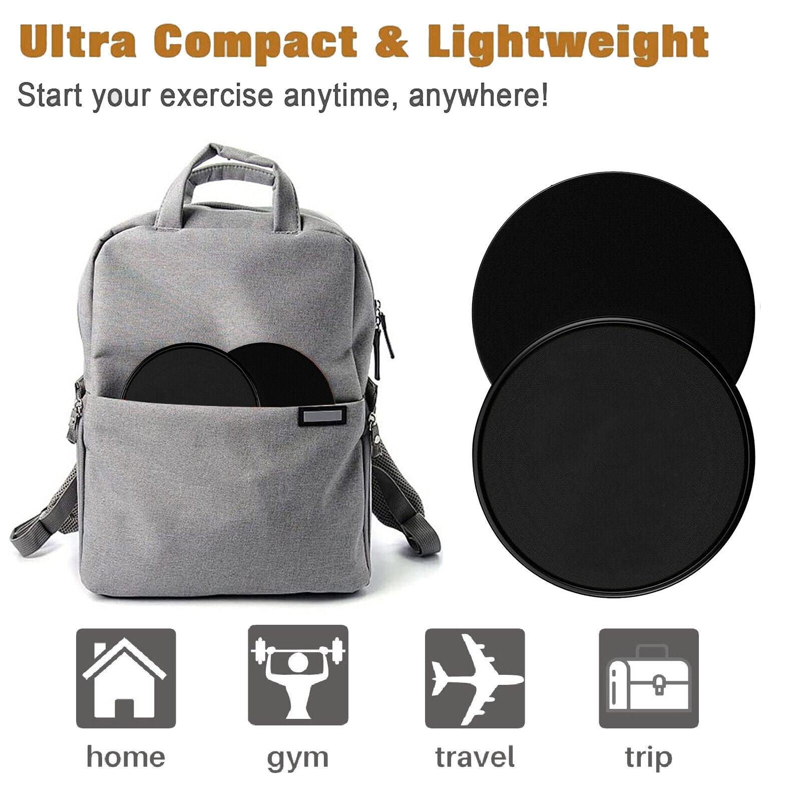 Exercise Sliders UK - 2X Dual Sided Gliding Discs Exercise Sliders Core Sliders Exercise & Fitness - Tophatter Daily Deals