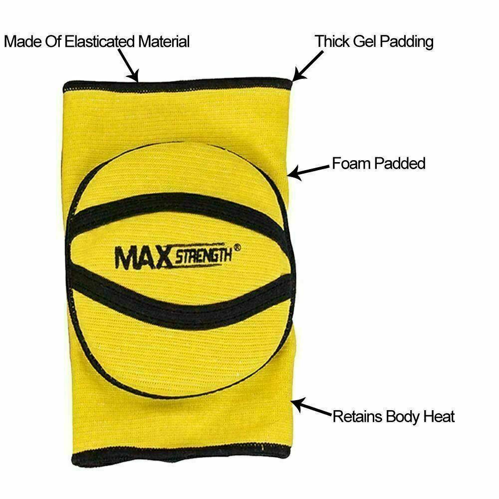 Brace for Knee Support - 2X Elasticated Knee Cap Gel Padded Pads Brace Protector Sports & Outdoor - Tophatter Daily Deals