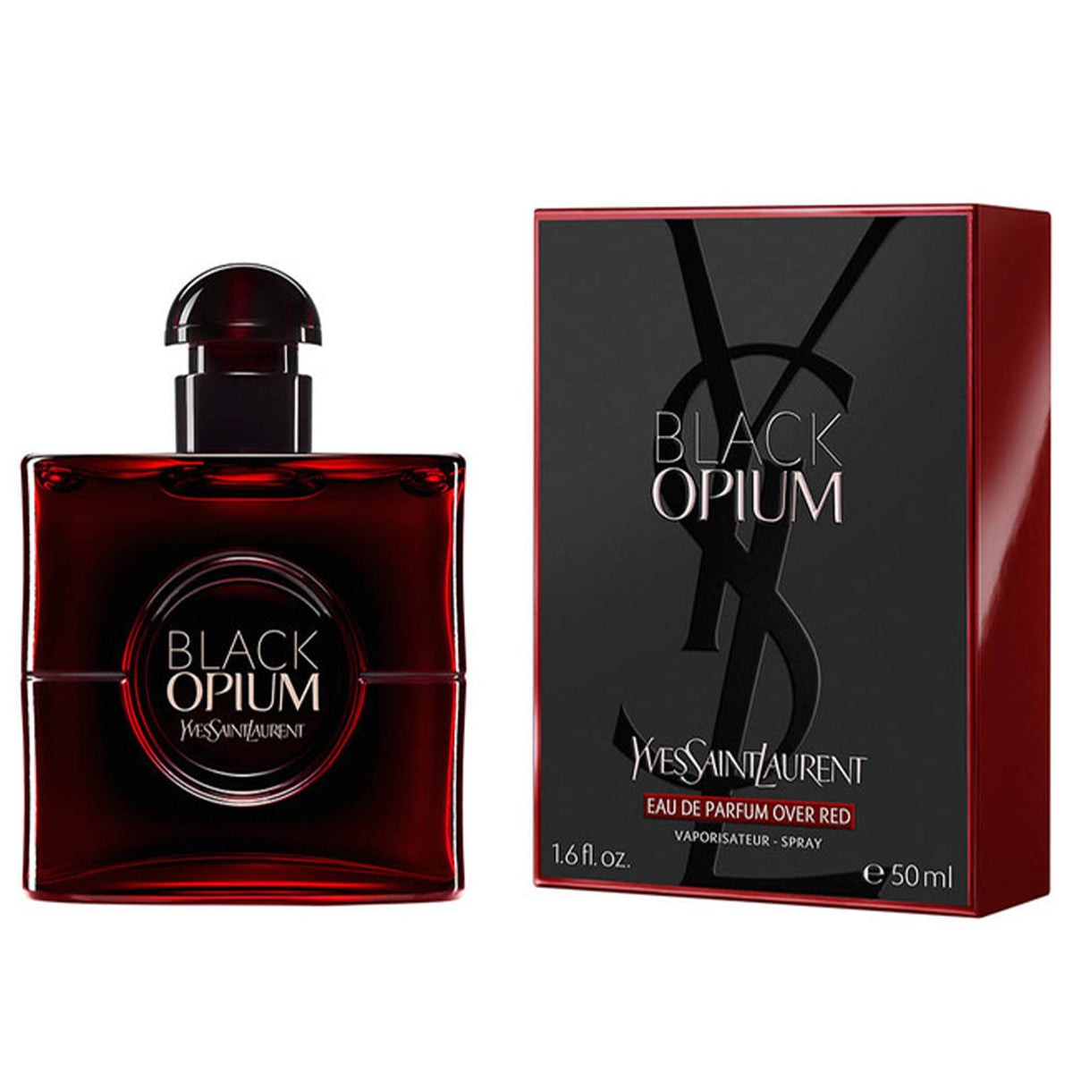 YSL Black Opium Over Red Eau De Parfum 50ml Spray - Tophatter Daily Deals