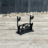 2-Layer Wooden Landscape Pattern Weapon Display Holder 1 Holder - Tophatter Daily Deals