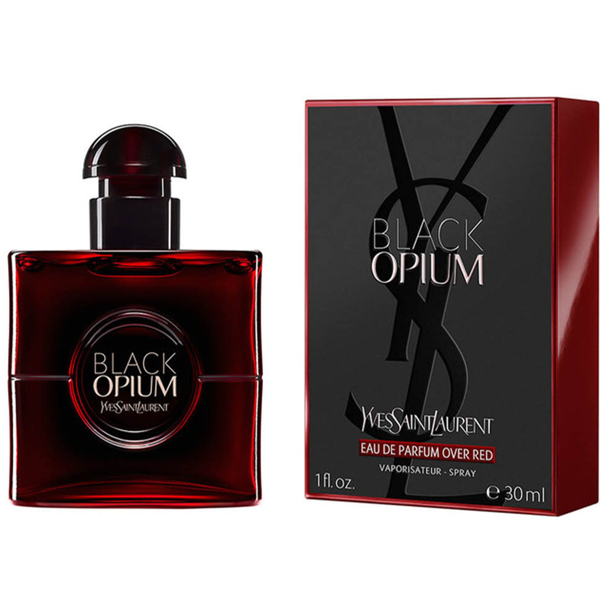 YSL Black Opium Over Red Eau De Parfum 30ml Spray - Tophatter Daily Deals