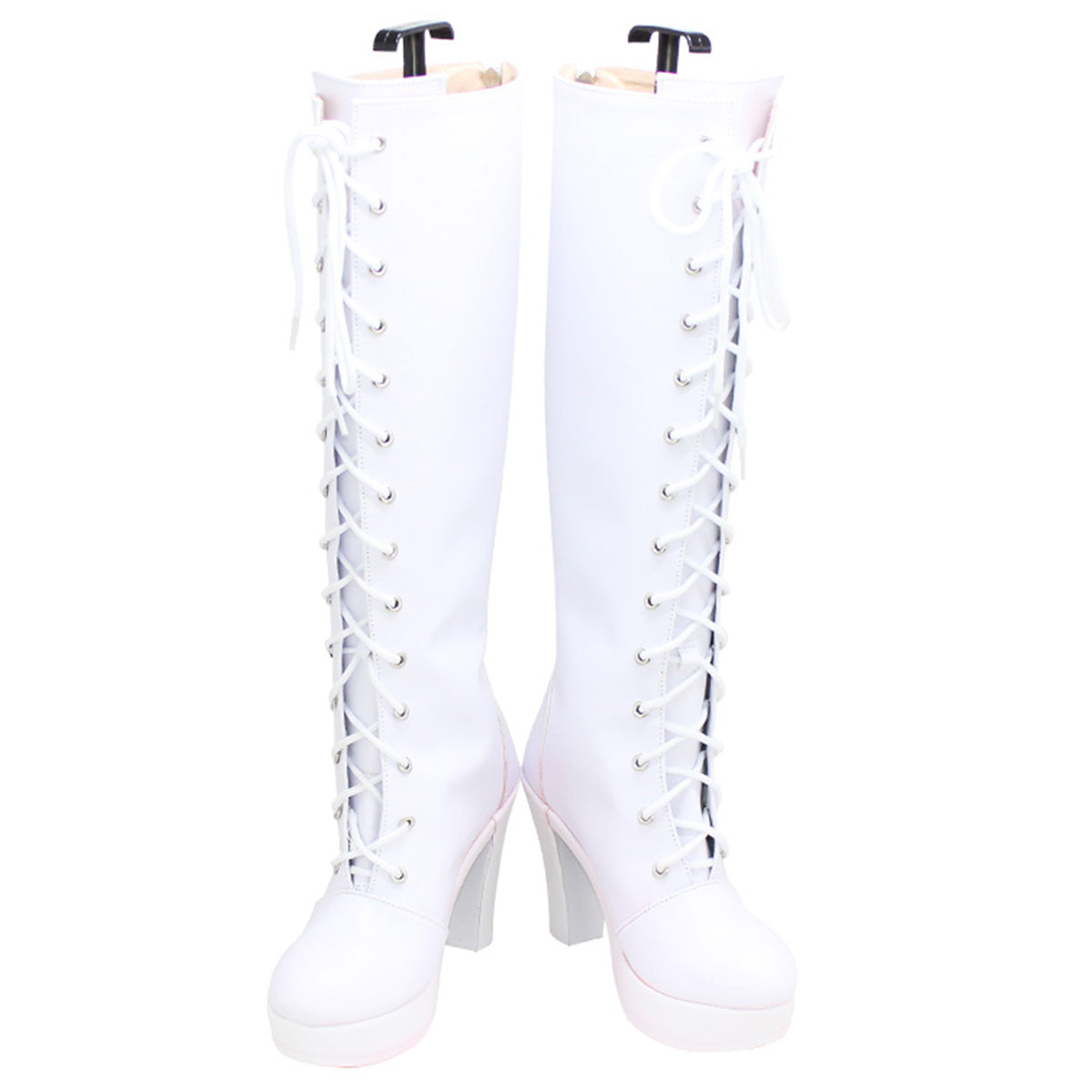 Date A Bullet White Queen Kurumi Tokisaki White Shoes Cosplay Boots Shoes/Boots - Tophatter Daily Deals