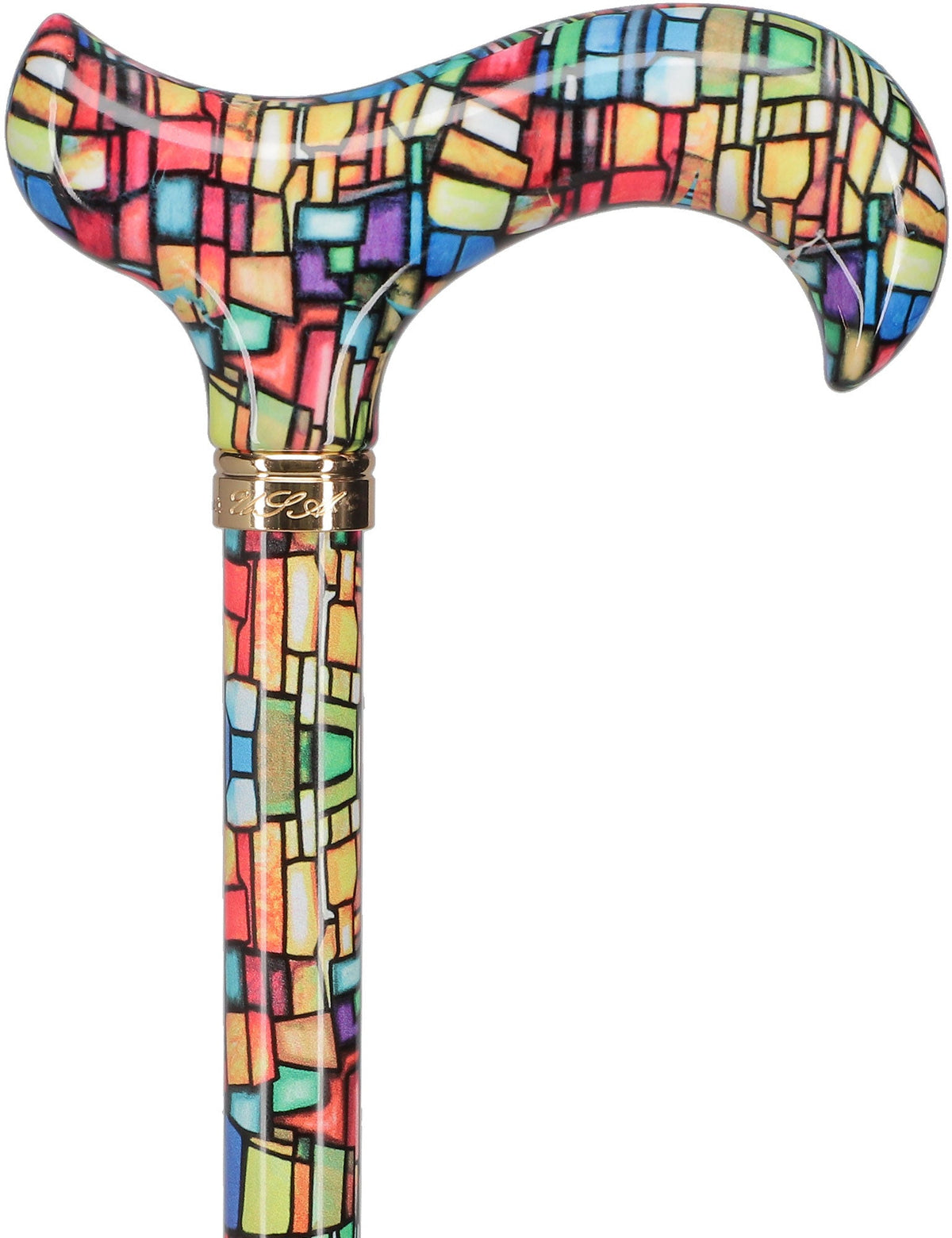 HD Pattern Designer Cane - Matching Handle & Shaft - Durable Adjustable Aluminum - Tophatter Daily Deals
