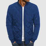 Lightweight Men's Quilted Jacket - Bomber, Ribbed Collar - Tophatter Daily Deals