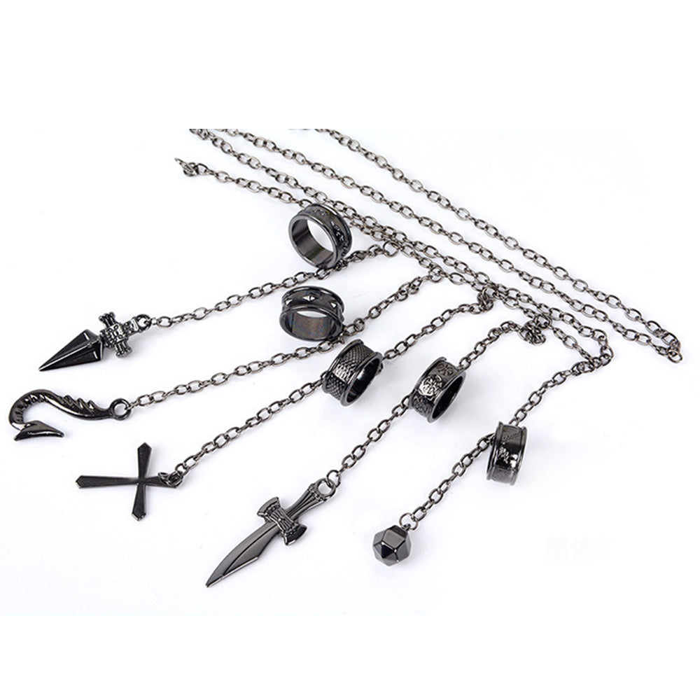 Hunter x Hunter Kurapika 5 Ring Chain Charms Cosplay Prop - Tophatter Daily Deals