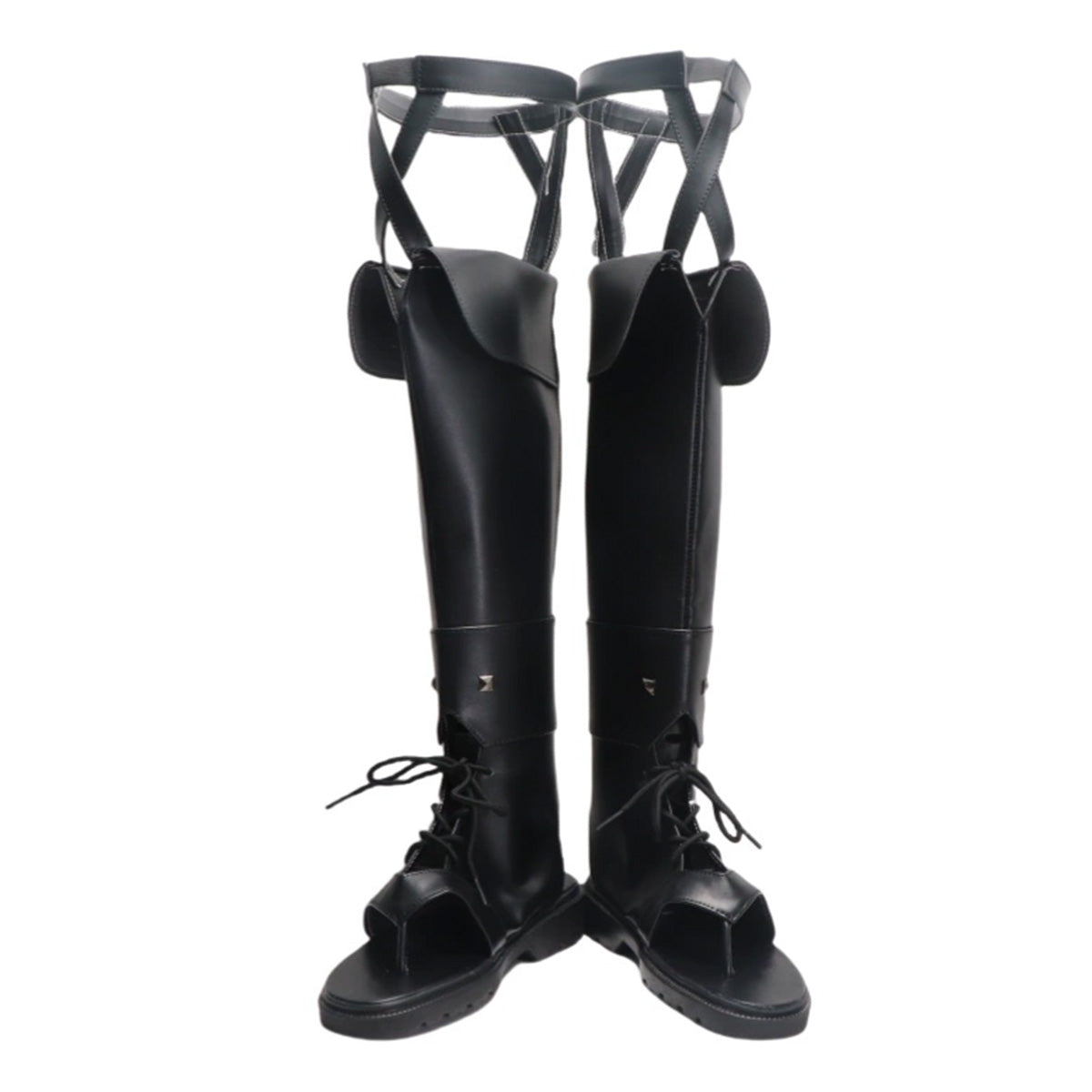 Final Fantasy XIV FF14 Minfilia Warde Black Shoes Cosplay Boots Shoes/Boots - Tophatter Daily Deals