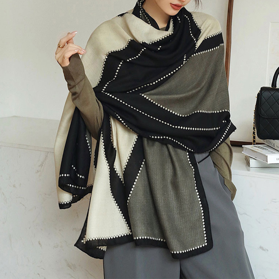 Lightweight Women’s Rectangular Shawl - Cotton Viscose City - Tophatter Daily Deals
