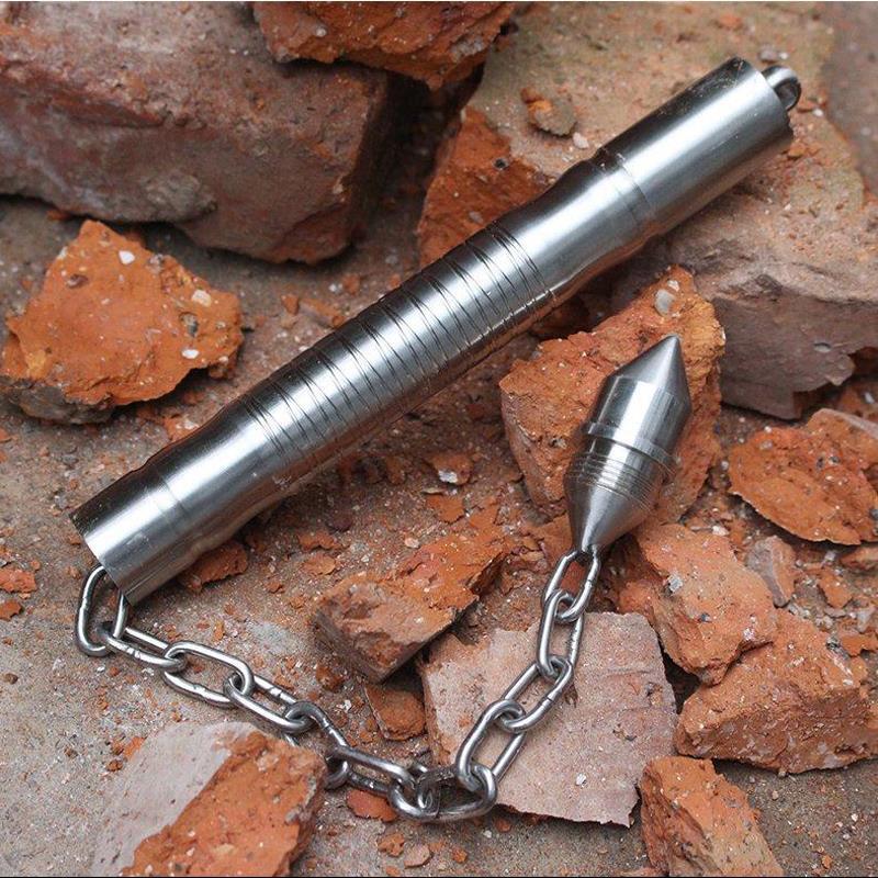 Multi-functional Whip Self-defense Baton Window Breaking EDC Tool - Tophatter Daily Deals