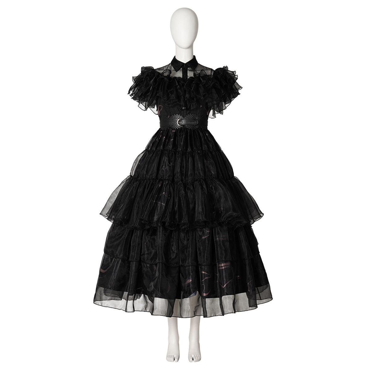 Wednesday The Addams Family (2022 TV Series) Wednesday Black Raval Ball Dress Cosplay Costume Costume - Tophatter Daily Deals
