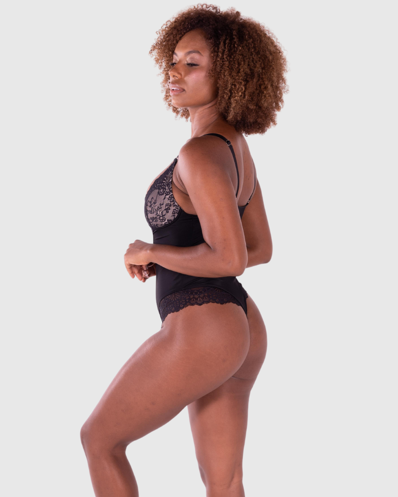 Revenge Body Deep-V Neck Bodysuit Bodysuit - Tophatter Daily Deals