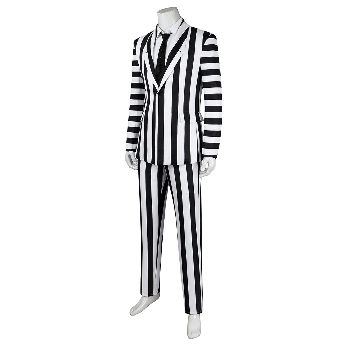 Beetlejuice 2 Beetlejuice Halloween Black And White Cosplay Costume Costume - Tophatter Daily Deals
