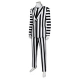 Beetlejuice 2 Beetlejuice Halloween Black And White Cosplay Costume Costume - Tophatter Daily Deals