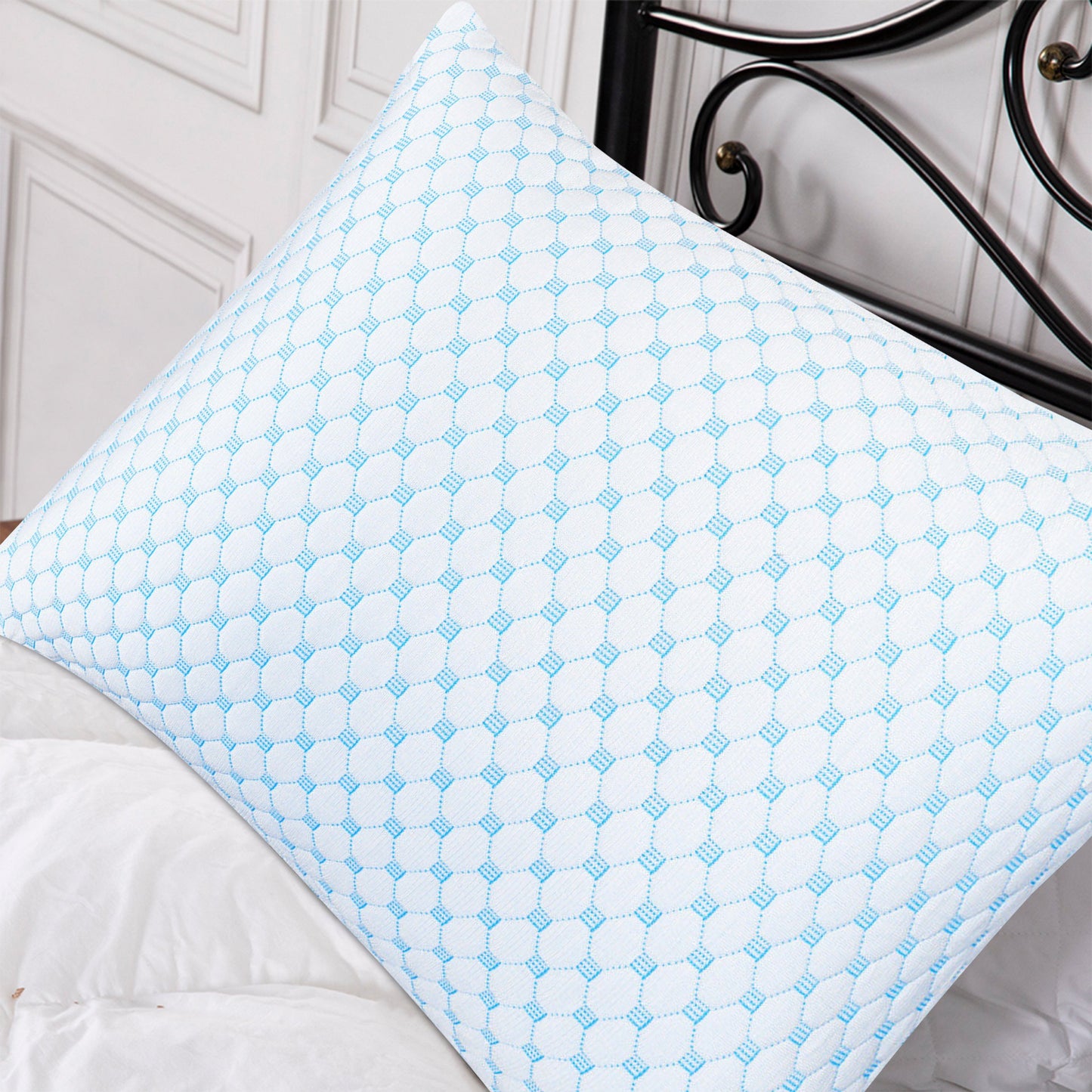 Bamboo Memory Foam Pillow with Removable Cover Bedding - Tophatter Daily Deals