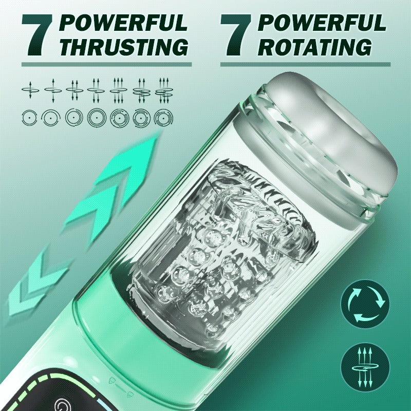 Heaven - 5 in 1 Function Automatic Male Masturbator & Suction Penis Pump Masturbation Cup - Tophatter Daily Deals