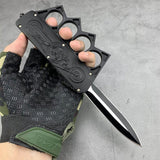 SKULL KNUCKLE AUTOMATIC KNIFE - Tophatter Daily Deals