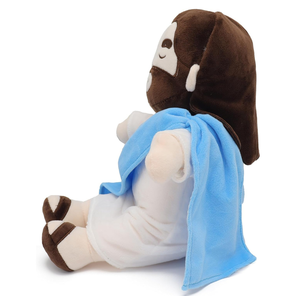 Soft Soothing Breathing Jesus Plushie for Kids Bedtime - Tophatter Daily Deals