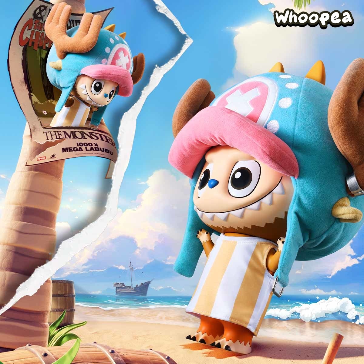 MEGA LABUBU 400% & 1000% TONY TONY CHOPPER - Tophatter Daily Deals