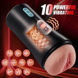 James - Classic 10 Tongue Licking 10 Vibrating Male Stroker Masturbation Cup - Tophatter Daily Deals