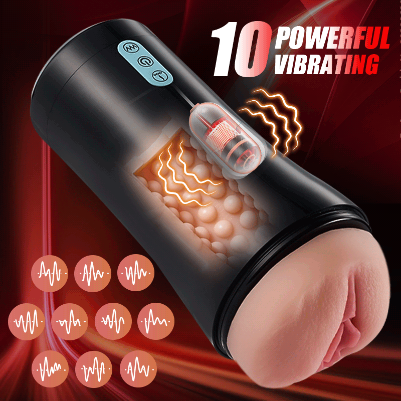 James - Classic 10 Tongue Licking 10 Vibrating Male Stroker Masturbation Cup - Tophatter Daily Deals